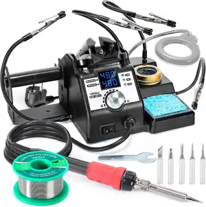 YIHUA 926LED-IV EVO 110W Lötstation lötkolben set 90~480°C Lötset mit 4 helfende