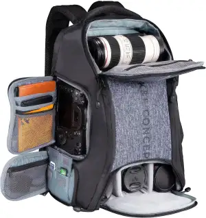 K&F CONCEPT Kamerarucksack wasserdicht Fotorucksack für Canon Nikon Sony Spiegel