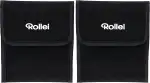 Rollei 3er Rundfiltertasche. Filtertasche in schwarz zur sicheren Aufbewahrung für 3 Schraubfilter bis zu 82mm Durchmesser.