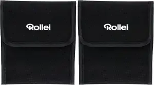 Rollei 3er Rundfiltertasche. Filtertasche in schwarz zur sicheren Aufbewahrung f