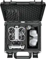 LEKUFEE wasserdichte Harte Transportkoffer für DJI Neo 2 Drohne, Fly More Combo, DJI RC 2, RC N3,...