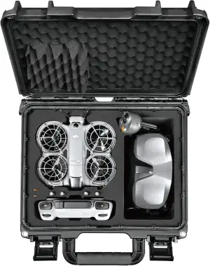LEKUFEE wasserdichte Harte Transportkoffer für DJI Neo 2 Drohne, Fly More Combo,