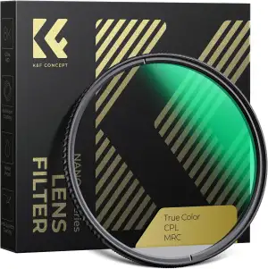 K&F Concept Polfilter 77mm True Color CPL Filter Polarisationsfilter mit Muti-Be