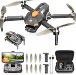 PLEGBLE Drohne mit Kamera für Kinder Erwachsene, Bürstenlosem Motor Mini Drohne FPV RC Quadcopter mit WiFi 1080P, Höhenhaltung, 3D Flip, Kopflos Modus, Spielzeug und Geschenke für Jungen Anfänger