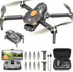Drohne mit Kamera für Kinder Erwachsene, Bürstenlosem Motor Mini Drohne FPV RC Quadcopter mit WiF...