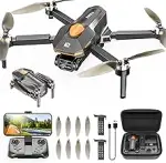 Drohne mit Kamera für Kinder Erwachsene, Bürstenlosem Motor Mini Drohne FPV RC Quadcopter mit WiF...
