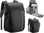 K&F CONCEPT Kamerarucksack, Fotorucksack für Fotografen, Kamerarucksack mit 15.6 Zoll-Laptopfach, kompatibel für Canon/Nikon/Sony/DJI Mavic Drone (Alpha Rucksack 25L), Grau
