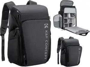 K&F CONCEPT Kamerarucksack, Fotorucksack für Fotografen, Kamerarucksack mit 15.6