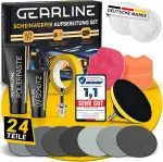 Scheinwerfer Aufbereitung Set [24 Teile] - Polierset für matte & blinde Scheinwerfer - Inkl. UV-S...