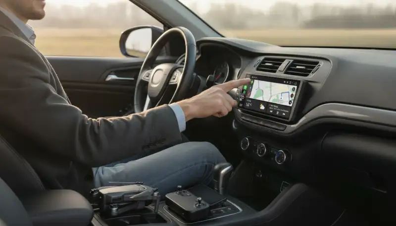 Kabelloses CarPlay im Kompaktformat: So revolutioniert das 1DIN Autoradio mit 6,3-Zoll-Touchscreen Ihr Fahrerlebnis